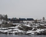 POWA 615 Crosses the Androscoggin River